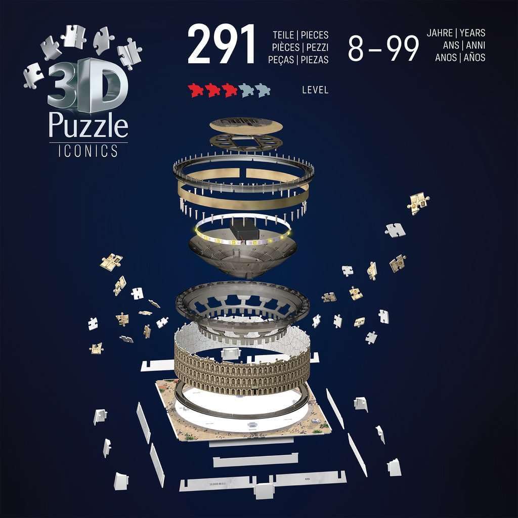 Ravensburger Puzzle 3D Iconics Koloseum