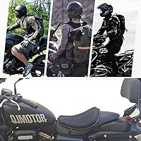 Vista 7 de Cojín universal de gel para asiento de motocicleta delantero/trasero, estructura de cubierta de asiento de motocicleta de panal 3D, transpirable