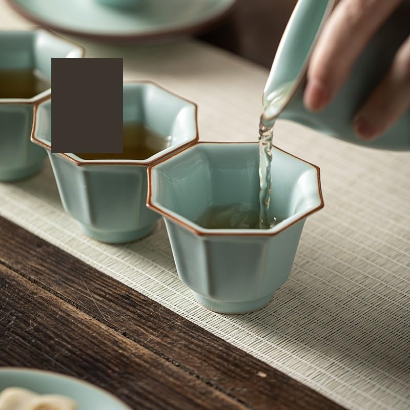 Filiżanki Matcha Filiżanka do herbaty dla gości, Gospodarstwo domowe Kung Fu mała filiżanka do herbaty, ceramiczny chiński styl ręcznie robiony retro zaparzacz do herbaty kubek do herbaty