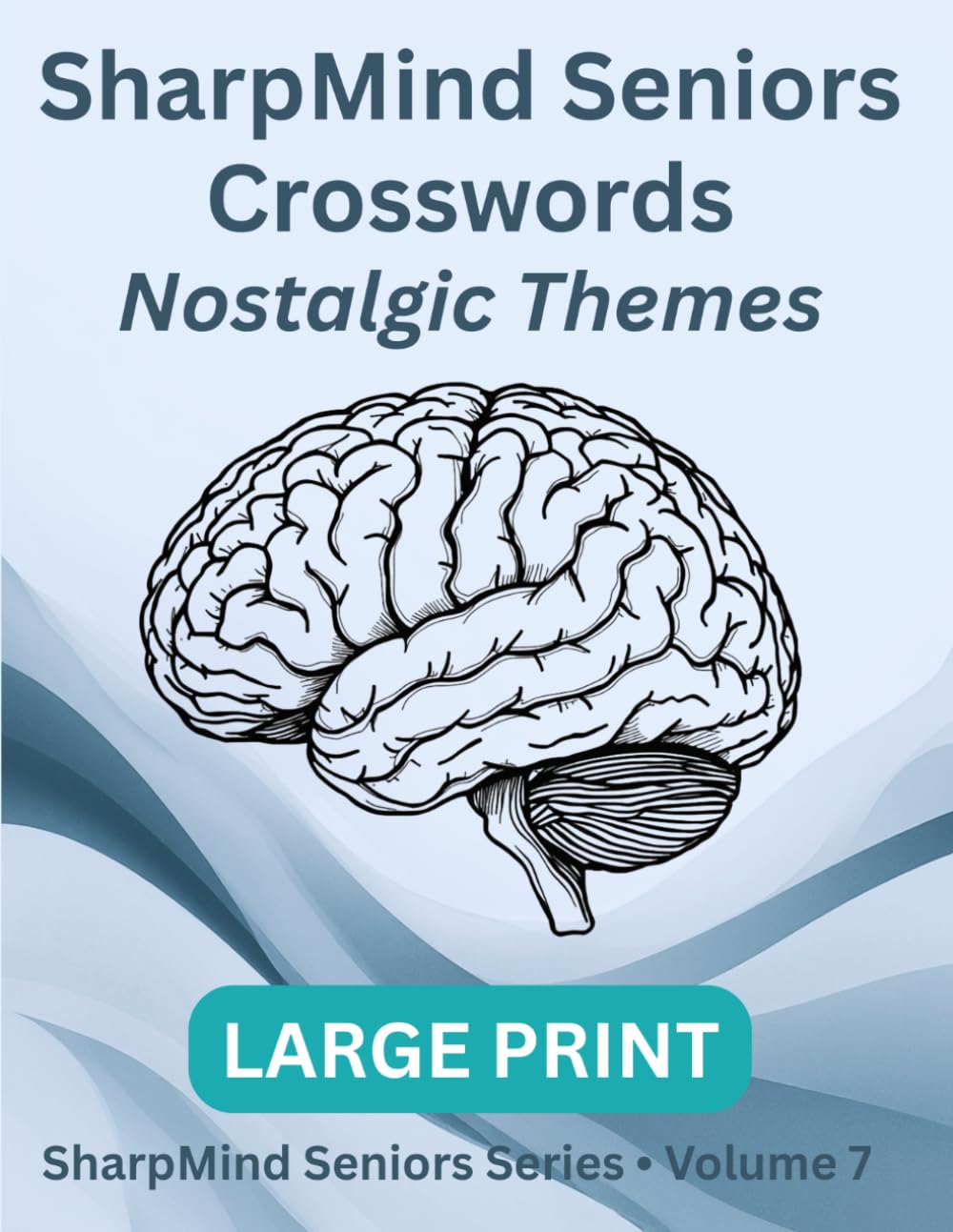 SharpMind Seniors: Large-Print Crosswords - Nostalgic Themes Edition