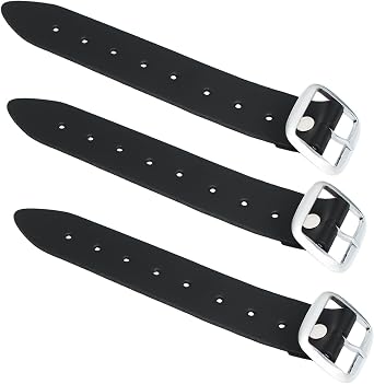 EZE Kilts Extension Straps Genuine Leather Kilts Belt Extender with Buckle - Customizable fit Set of 3