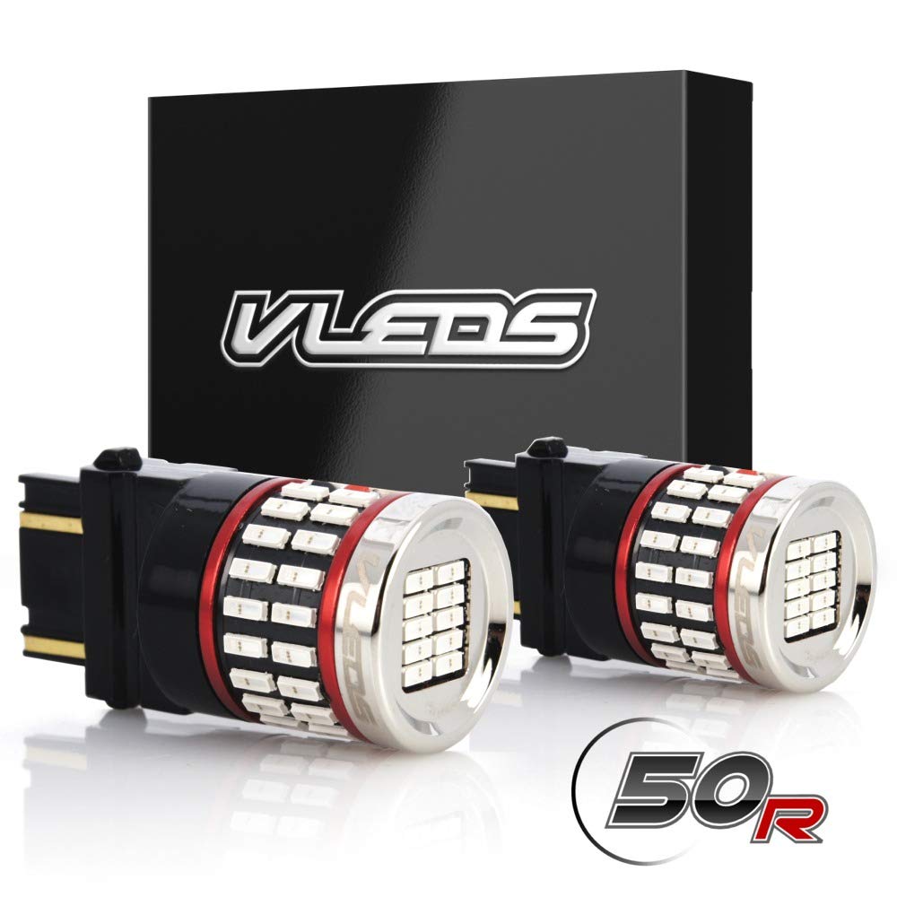 VLEDS2pcs 170lm Red 3156 3157 3157CK 50 LED Bulb