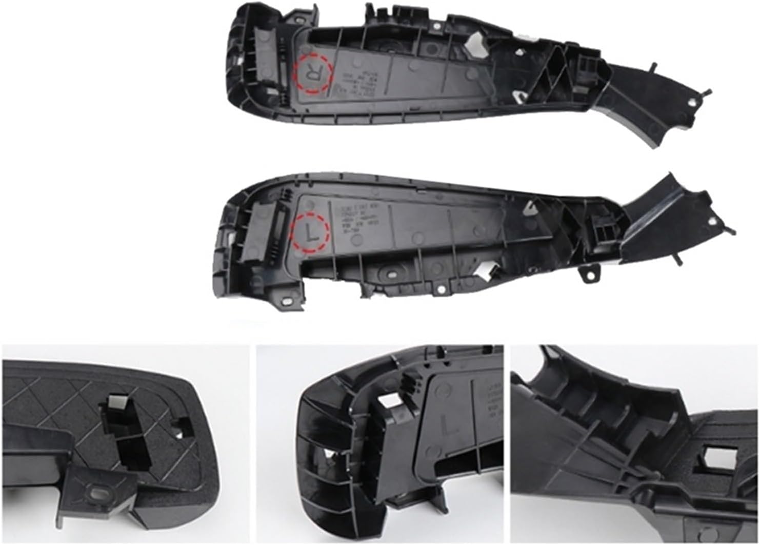 [Replacement] Car Front Left Seat Side Bracket Plastic Cover Parts for BMW 5 7 Series 520 730 X5 X6 Car Accessories 52107317458 52107317459