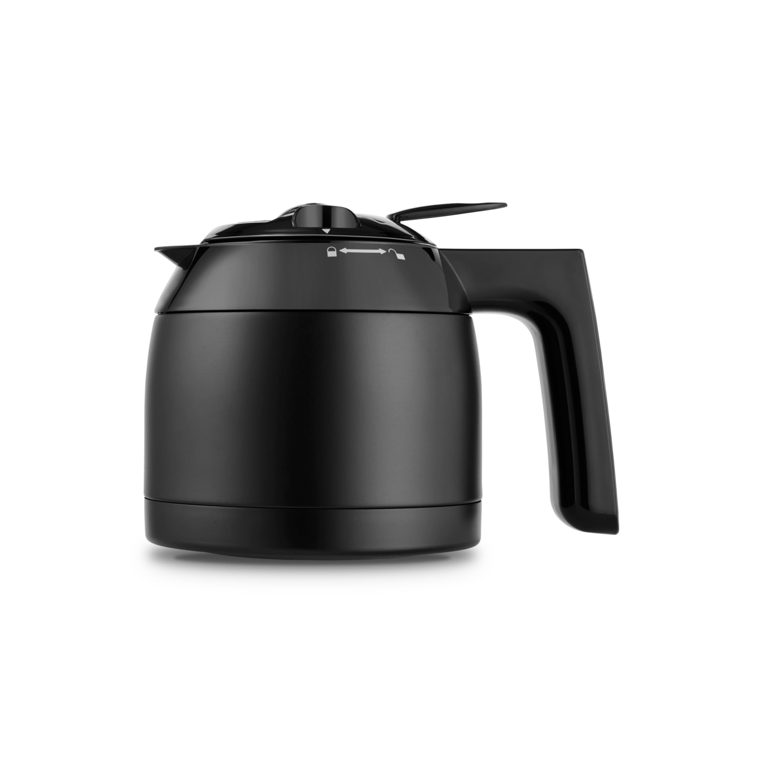 MEDION Kaffeemaschine mit Thermoskanne und Timer (Filtermaschine, 8 Tassen, 1,2 Liter, 900 Watt, 3 Stufen, Warmhaltefunktion, Timer Zeitschaltuhr, Antitropf, Display, MD18458) matt schwarz