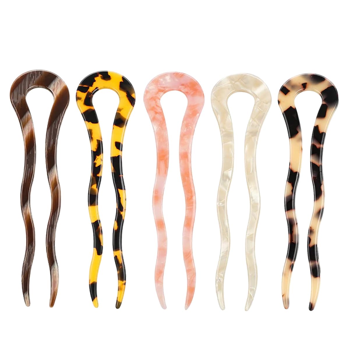FRCOLOR 15stücke U-förmige Haarnadeln Acetat Vintage Haarschmuck Für Damen Design Für Verschiedene Frisuren Für Hochzeiten Und Besondere Anlässe