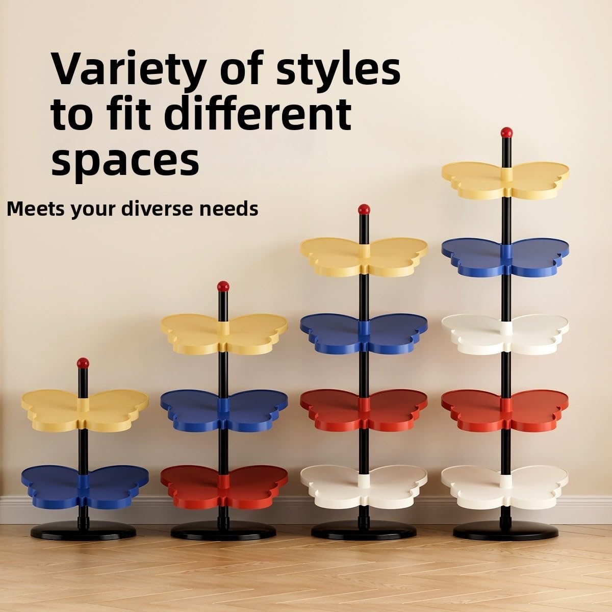 Scarpiera Colorata Design Dopamina Organizzatore Scarpe Salvaspazio Ingresso Camera 30x50cm(4 tier shoe rack)