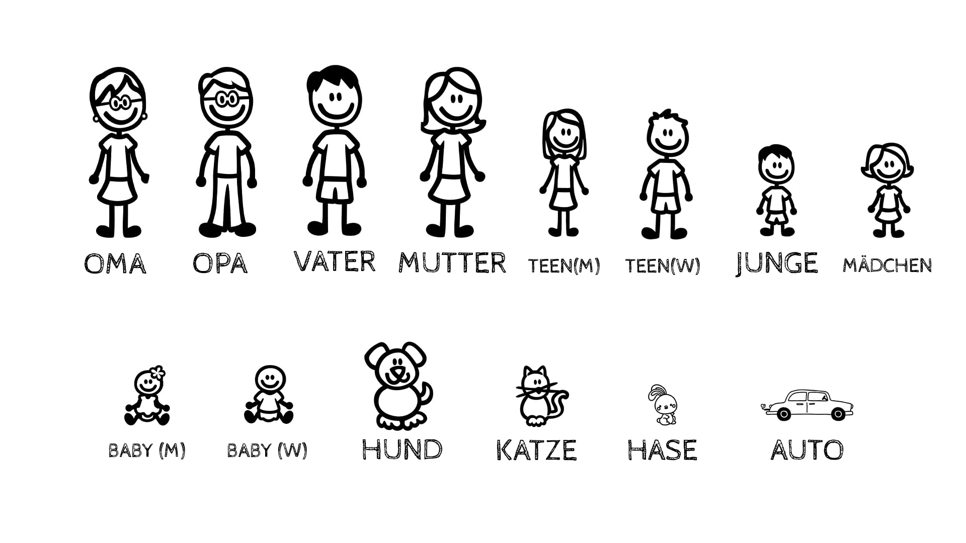 Fußmatte personalisiert - Türmatte für Familie mit Hund, 50 x 75 cm