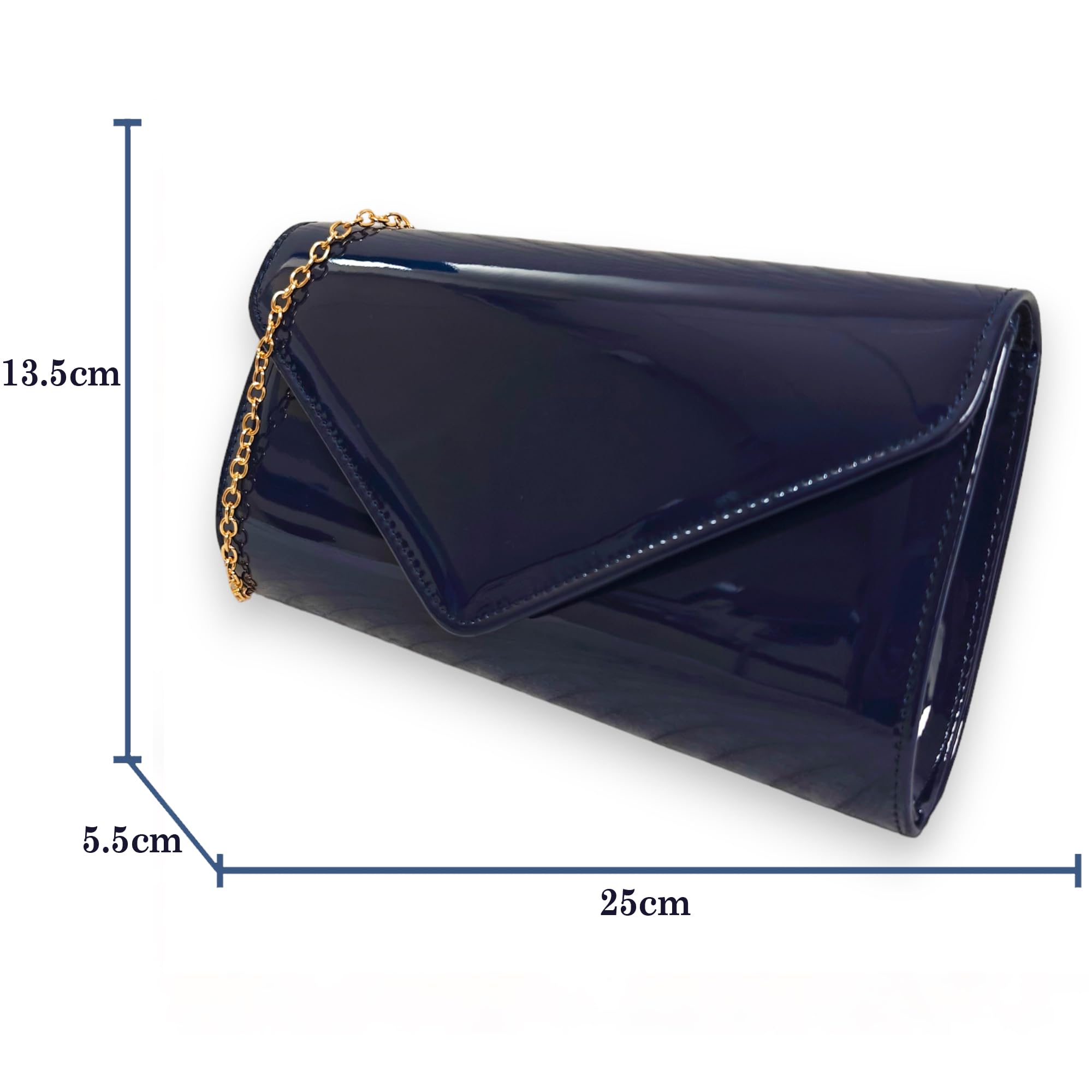 fi9 Sac à main en cuir verni pour mariage, soirée, fête, pochette, sac à main