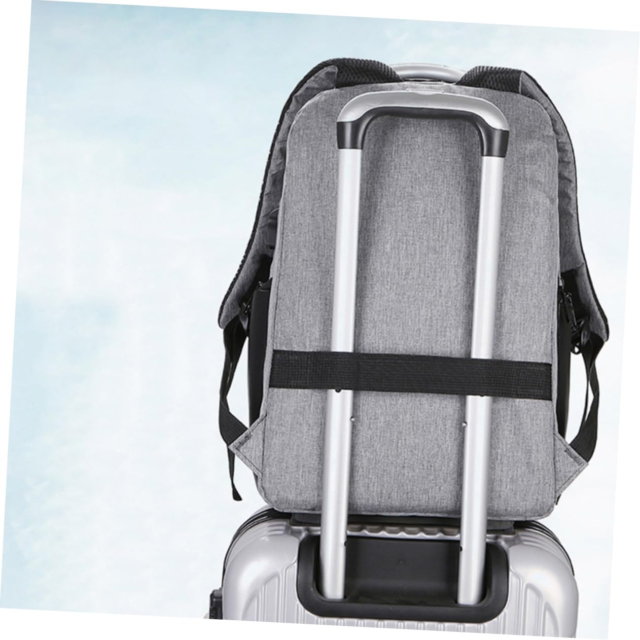 Homoyoyo Zaino per Laptop Lucchetto a Combinazione e Porta Ricarica Usb, Zaino da Viaggio Elegante e Resistente per Studenti e Uomini D’affari, Grande Capacità per Computer e Accessori