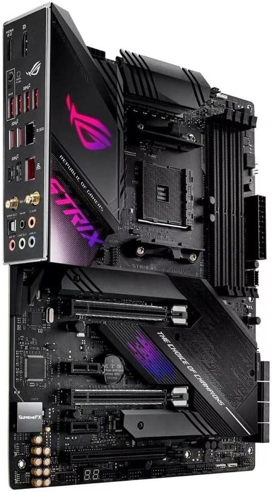 ASUS ROG Strix X570-E Gaming ATX Motherboard- PCIe 4.0, Aura Sync RGB Lighting, 2.5 Gbps and Intel Gigabit LAN, WiFi 6 (802.11Ax), Dual M.2 Heatsinks