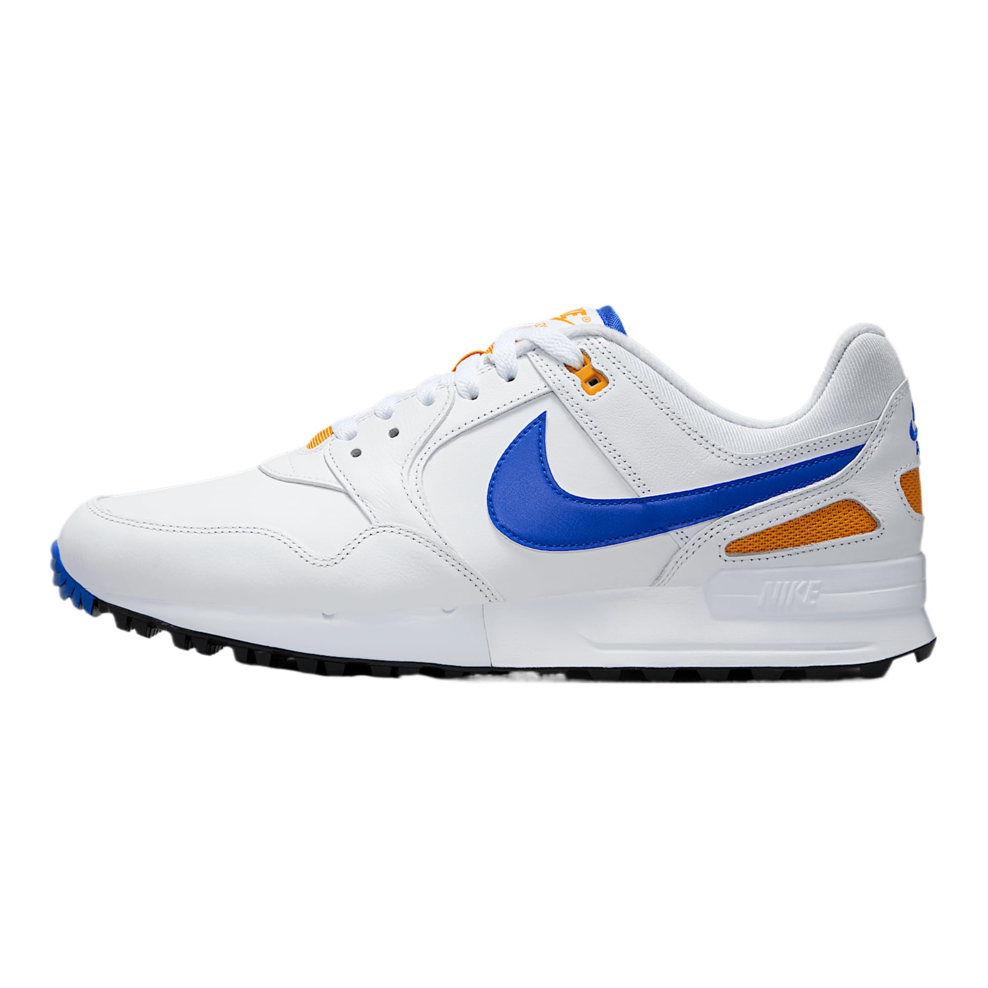 Nike Air Pegasus '89 G Golf Shoes (HV3866-101, White/Orange Peel/Black/Racer Blue) Size 10