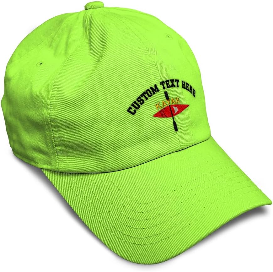 Soft Baseball Hat Embroidered Dad Hat Kayak B Embroidery Men & Ladies Baseball Cap Cotton