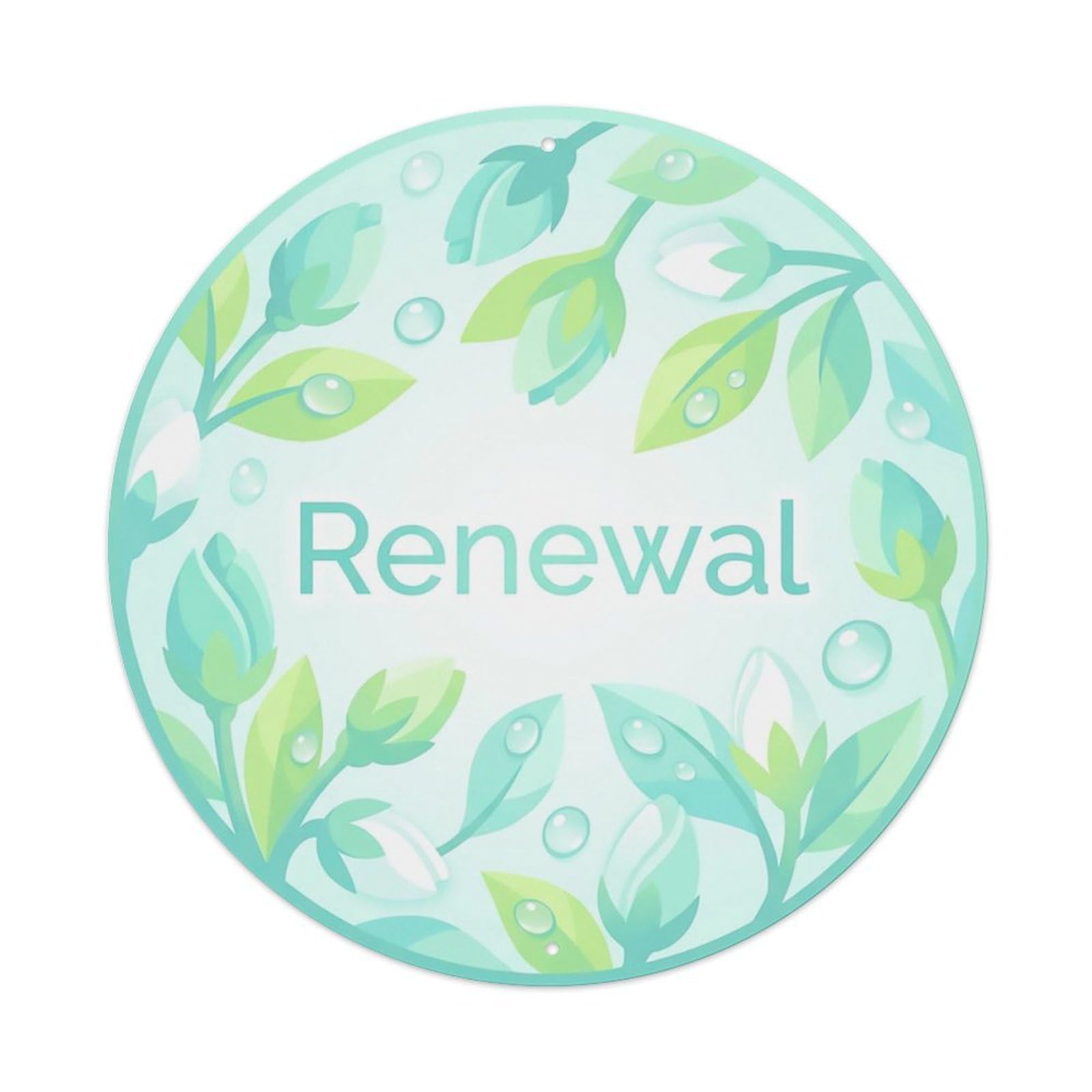 Fresh She Shed Floral Renewal Metal Tin Sign