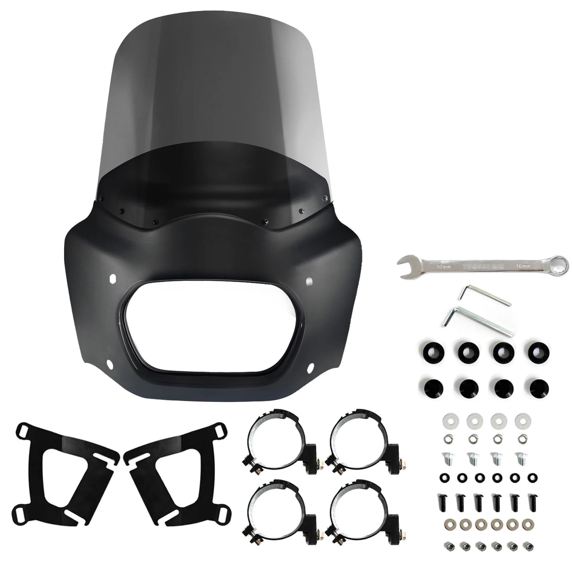 Carénage moto 15" Fat Bob FXFB protégeant du vent avec capot de selle aérodynamique arrière
