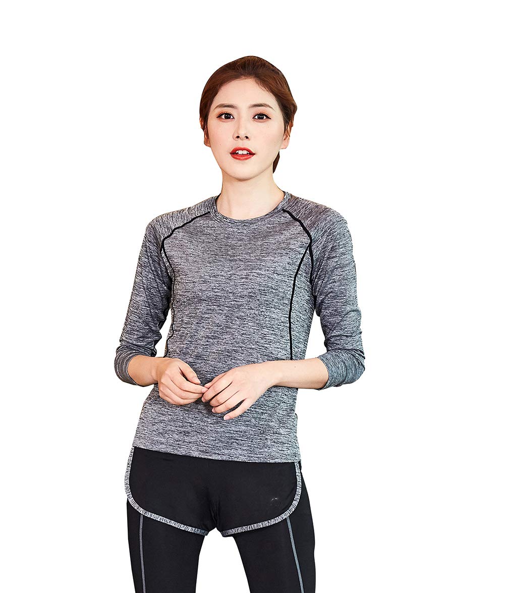 [ZDCGT] スポーツシャツ レディース 長袖 コンプレッションウェア 吸汗速乾 UVカット スポーツインナー アウトドア フィットネス ジョギング トレーニング アンダーウェア シャツ 7色 5サイズ 女性用
