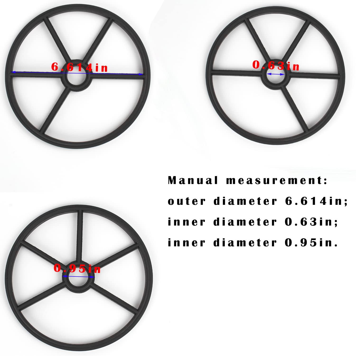 Etotel Spinnendichtung Für Pentair Pool-Multiport-Ventil – Ersatz Für 271148, 17,6 Cm, 1 Stück