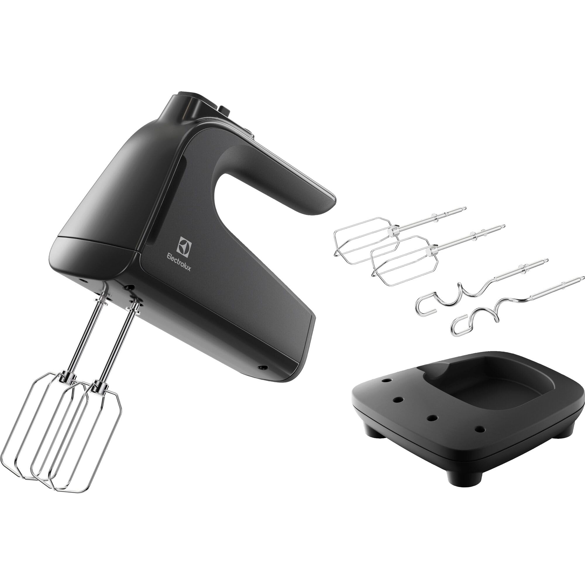 Electrolux Elfrusta Serie 300 EHM4B 5 velocità, Funzione Turbo, Parti in acciaio inox lavabili in lavastoviglie, soluzione compatta di stoccaggio, realizzata in 24% plastica riciclata, 500 W, grigio