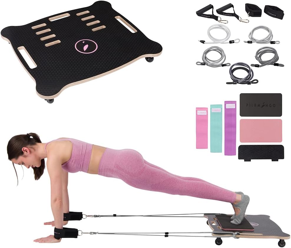 Pilamingo Pilates Reformer for Home Pilates Yoga Portable Trainer