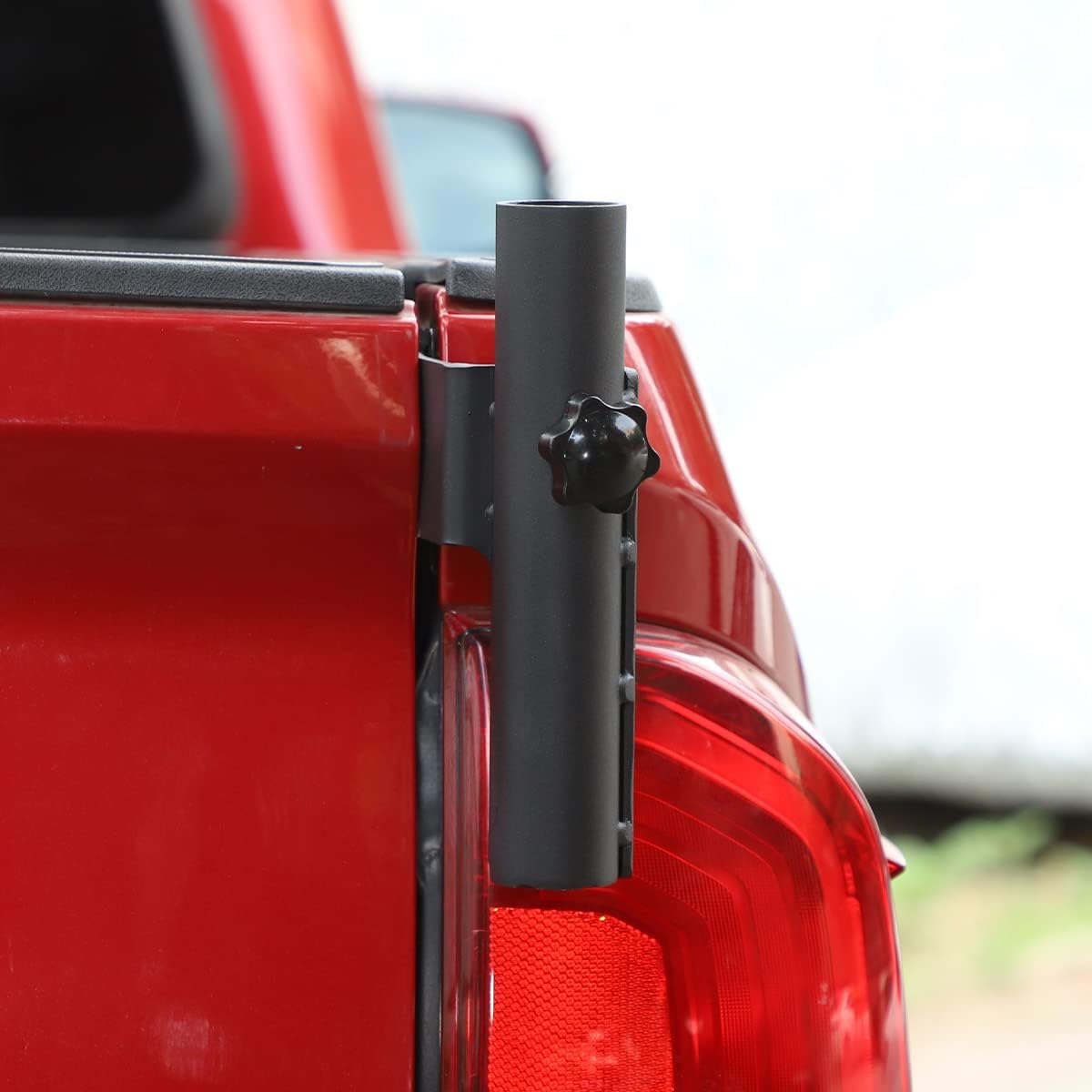 Truck Bed Flag Pole Holder Compatible with Toyota Tacoma 2005-2021, Tailgate Truck Flag Pole Holder Bracket, Flagpole Holder Multi-Function