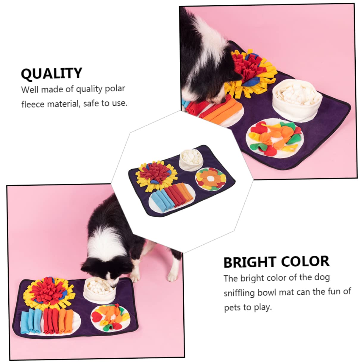 1stück Kreative Hundeschnüffelmatte Hochwertigem Fleece Fördert Langsames Fressen Und Trainiert Geruchssinn Ihres Hundes Für Hunde Und Katzen