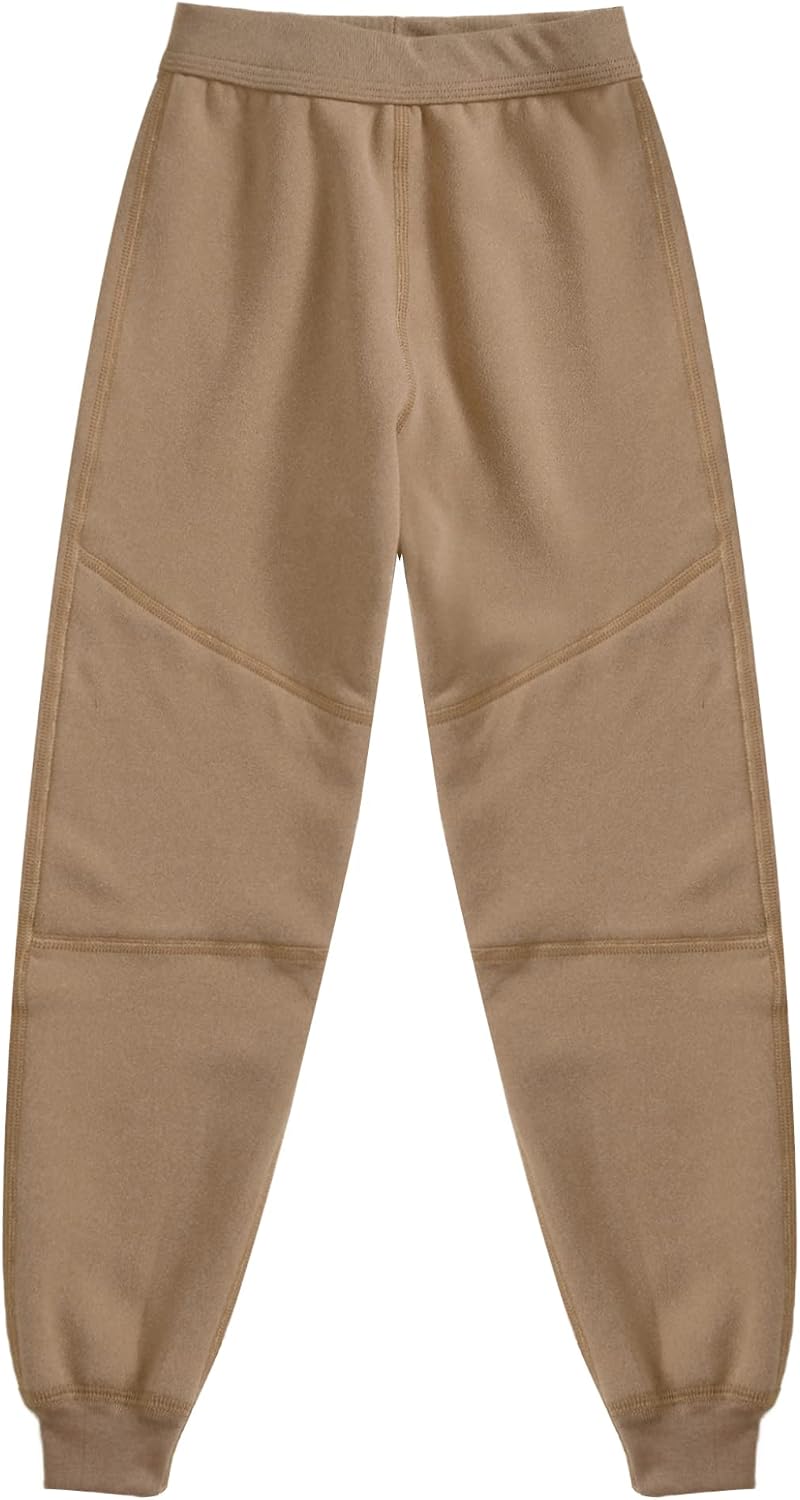 Kids Girls Thermal Trousers Compression Fleece Lined Pants Athletic Gymnastics Yoga Leggings