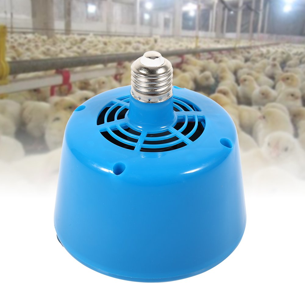 Broco Lámpara de Calor para Mascotas, E27 Lámpara de Calor para Aves de Corral para criadores Lámpara para Aves de Corral Bombilla Criadora Lechones Pollo para Mascotas(Azul)