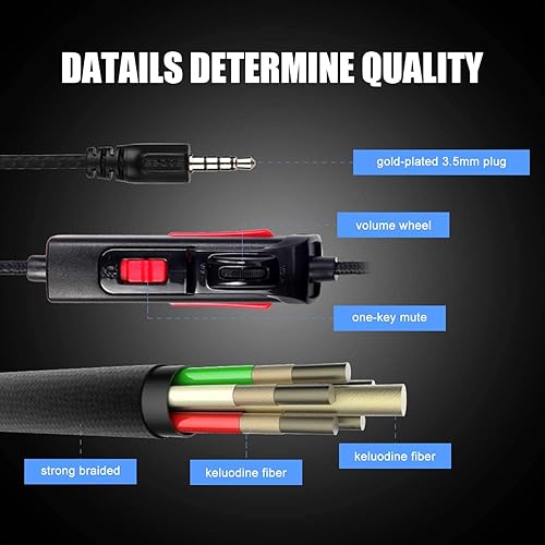 Miniatura 5 de SADES Auriculares G813 Playstation 4Gaming multiplataforma con micrófono de 0138in control de volumen en línea auriculares sobre la oreja para