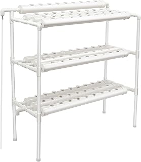 Hydrokulturanlagen 3 Schichten Hydroponisches Grow Kit 108 Pflanzenplätze,Erdlose Pflanzenanbau Systeme für Hydroponische,Gemüse Hydrokultur Pflanze Rohr Wachsendes (3 Lagen mit 90 Löchern)