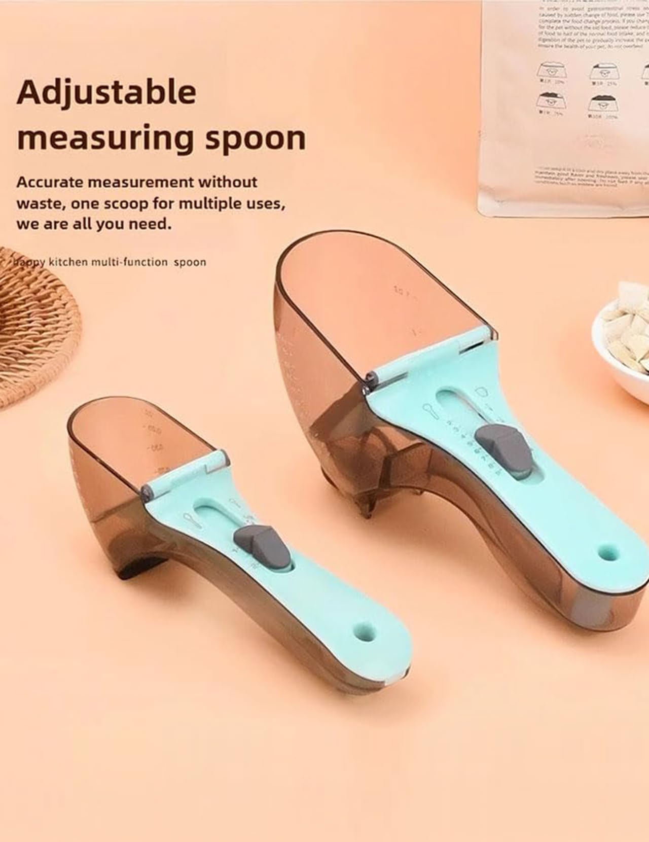 Pelle Pour Nourriture Pour Chien - Gobelet Doseur Transparent - Pelle Confortable Avec Long Manche Pour Nourriture Pour Chien, Chat, Furet Et Lapin