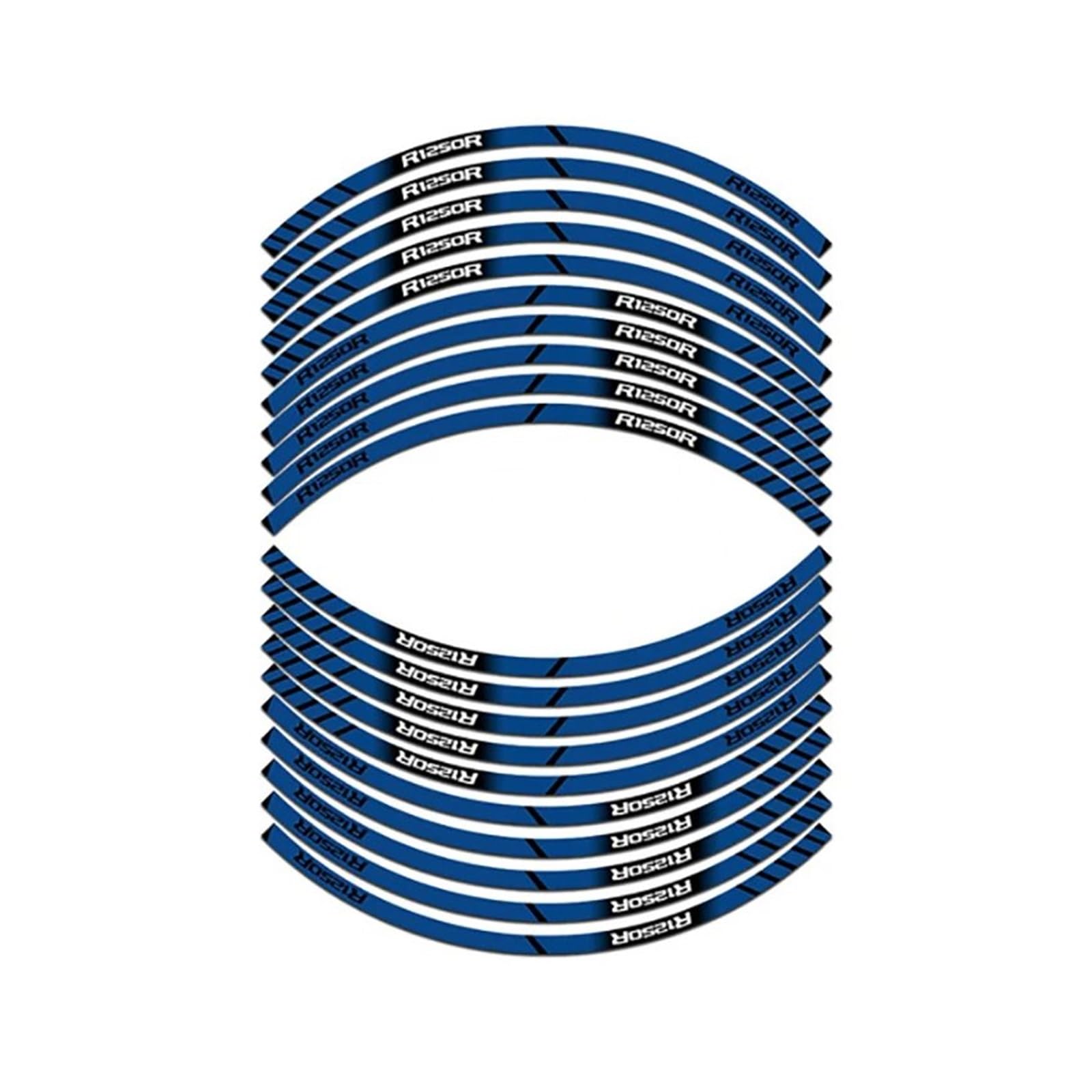 Motorrad Rad Aufkleber Reifen Wasserdicht Reflektierende Aufkleber Moto Schutz Aufkleber Aufkleber Für R1250R R1250 R R1250r(Blue)