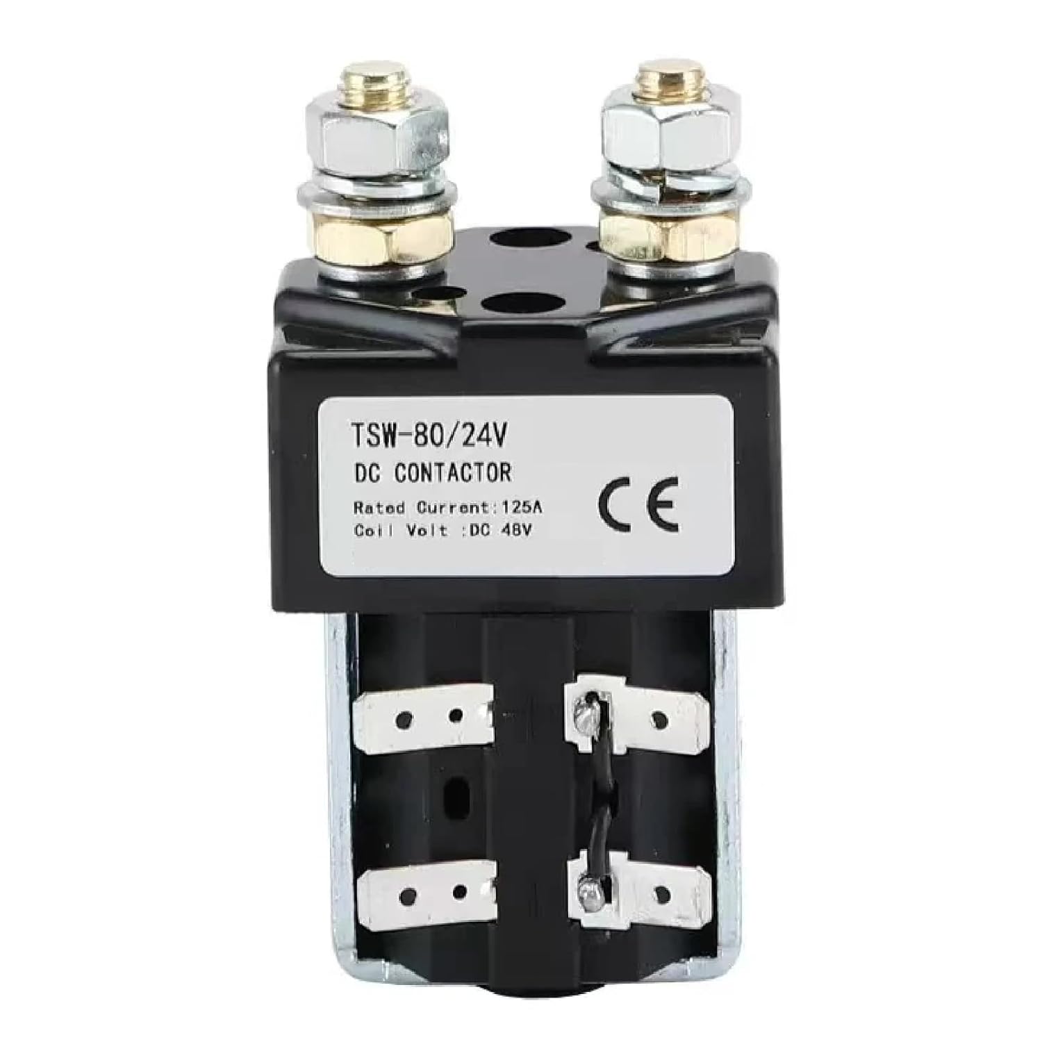 TSW-80 DC Contactor 125A Energy Storage Normally Open 12V24V48V60V72V Battery Car Electric Forklift Train Starting Rela (72V)