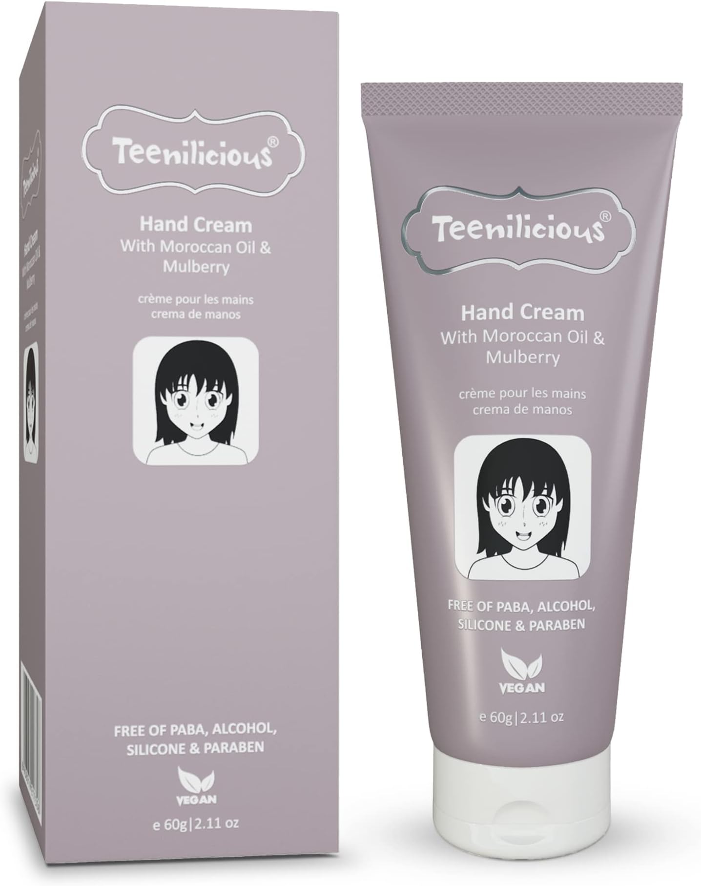 Hand Cream For Women | Winter Cream For Dry And Rough Hand | Moroccan Oil & Mulberry Free From Alcohol, Silicones, Paraben & Sulphates | Skin Moisturizing Cream | All Skins Type - 60Gm