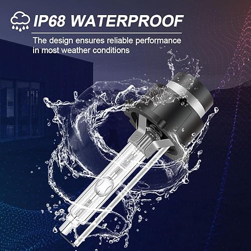 Vista 26 de Erato D1S Bombillas de xenón para faros delanteros, 6000K 35W blanco diamante alto y bajo, bombillas de repuesto para automóvil de 12 V, paquete de 2