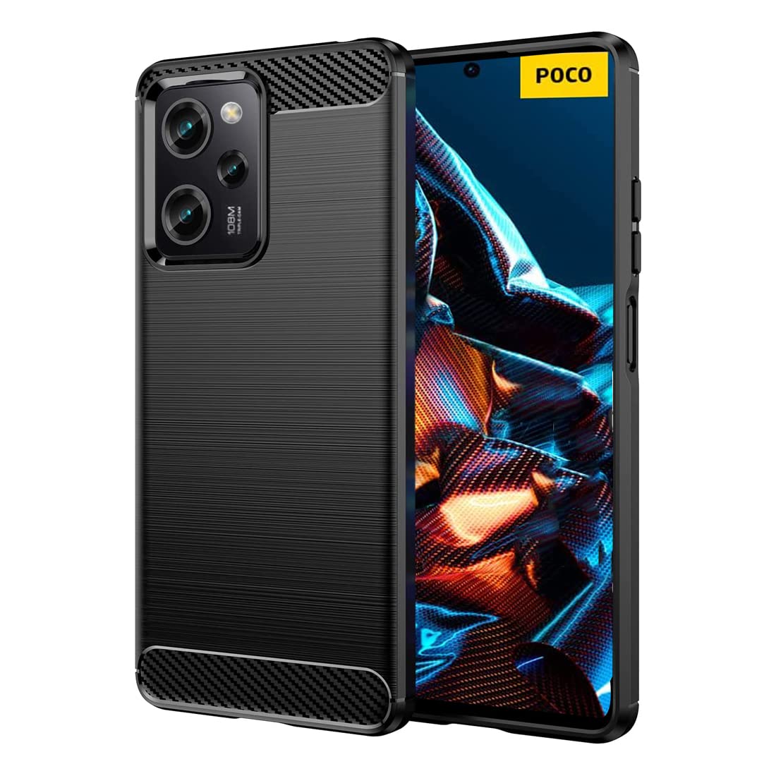 Custodia BAIDIYU Per Xiaomi Poco X5 Pro - Cover Sottile Antiurto In TPU Morbido, Blu, Protezione Antigraffio