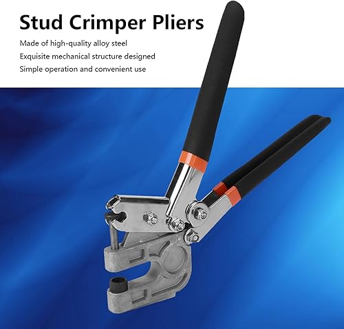 Miniatura 5 de YWBL-WH Alicates para engarzar, herramienta de mano de fijación para enmarcar con bloqueo de perforación, herramienta de perforación de quilla de