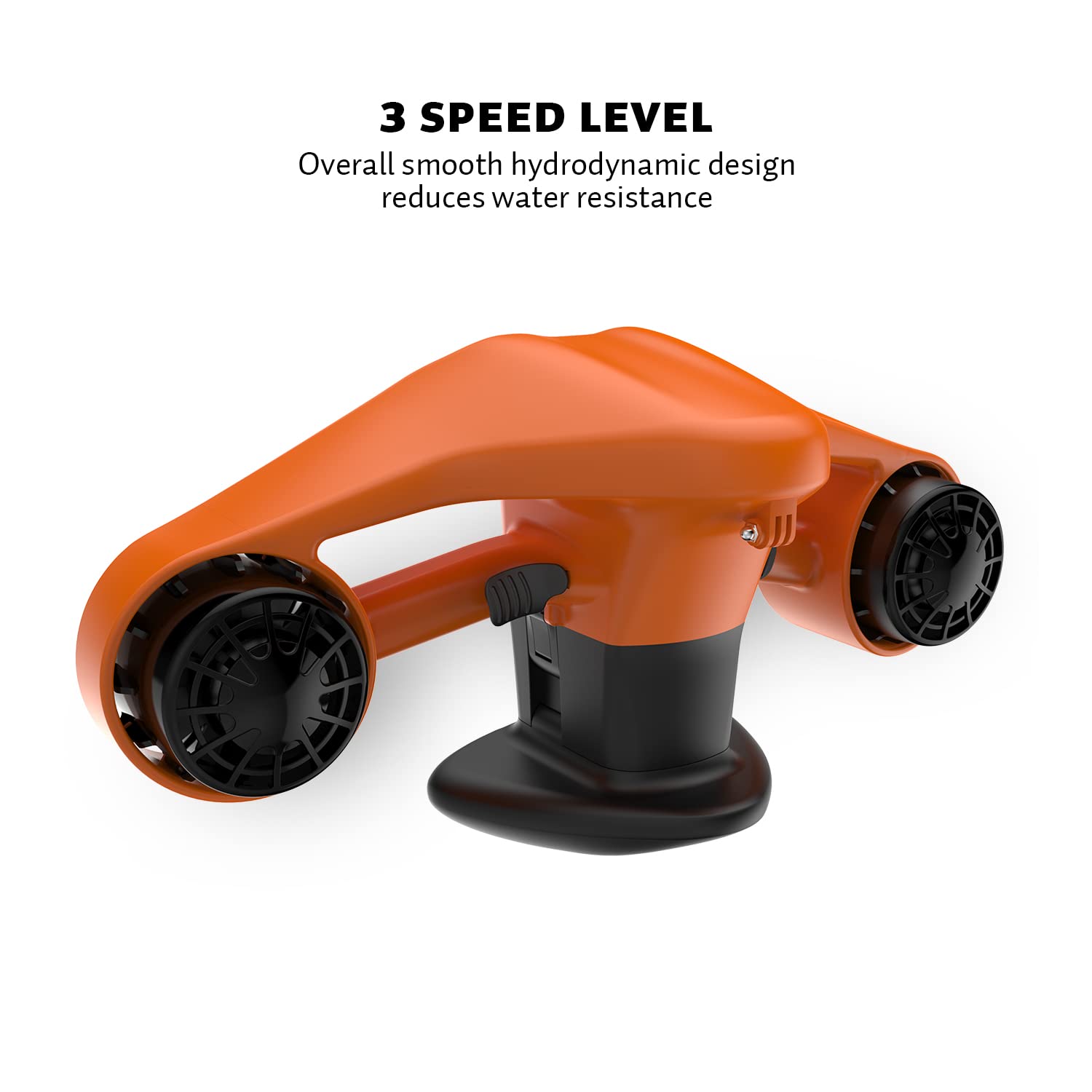 Asiwo Unterwasserscooter PRO Tauchscooter mit Action Kamera Halterung, Seascooter mit Doppelmotor für Tauchen Schwimmen Schnorcheln Abenteuer und Fischen jagen