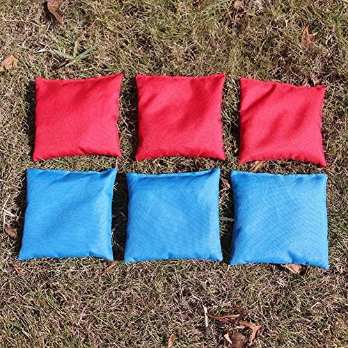 Collapsible Cornhole-Portable Lightweight Corn Hole Set Cornhole Game Set-With 2 Cornhole Boards-8 Cornhole Bean Bags-Indoor Outdoor Yard Toss Game(Blue-Red)