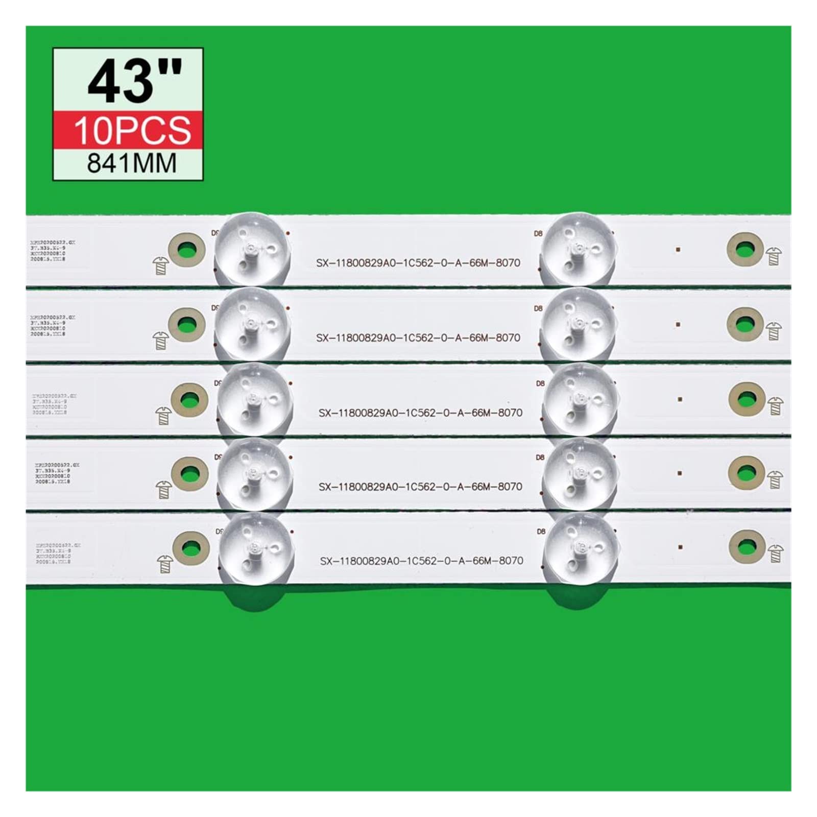 Kit Retroilluminazione LED Per TV Philips 43PUS6201, 43PUS6101, 43PUS6551 – Strisce LB43014