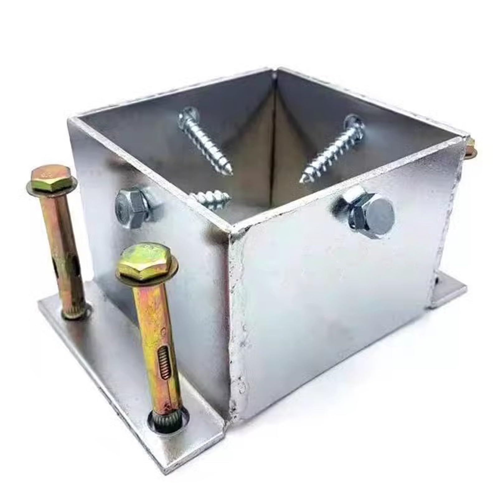 Support de balustrade en argent avec base de colonne durable