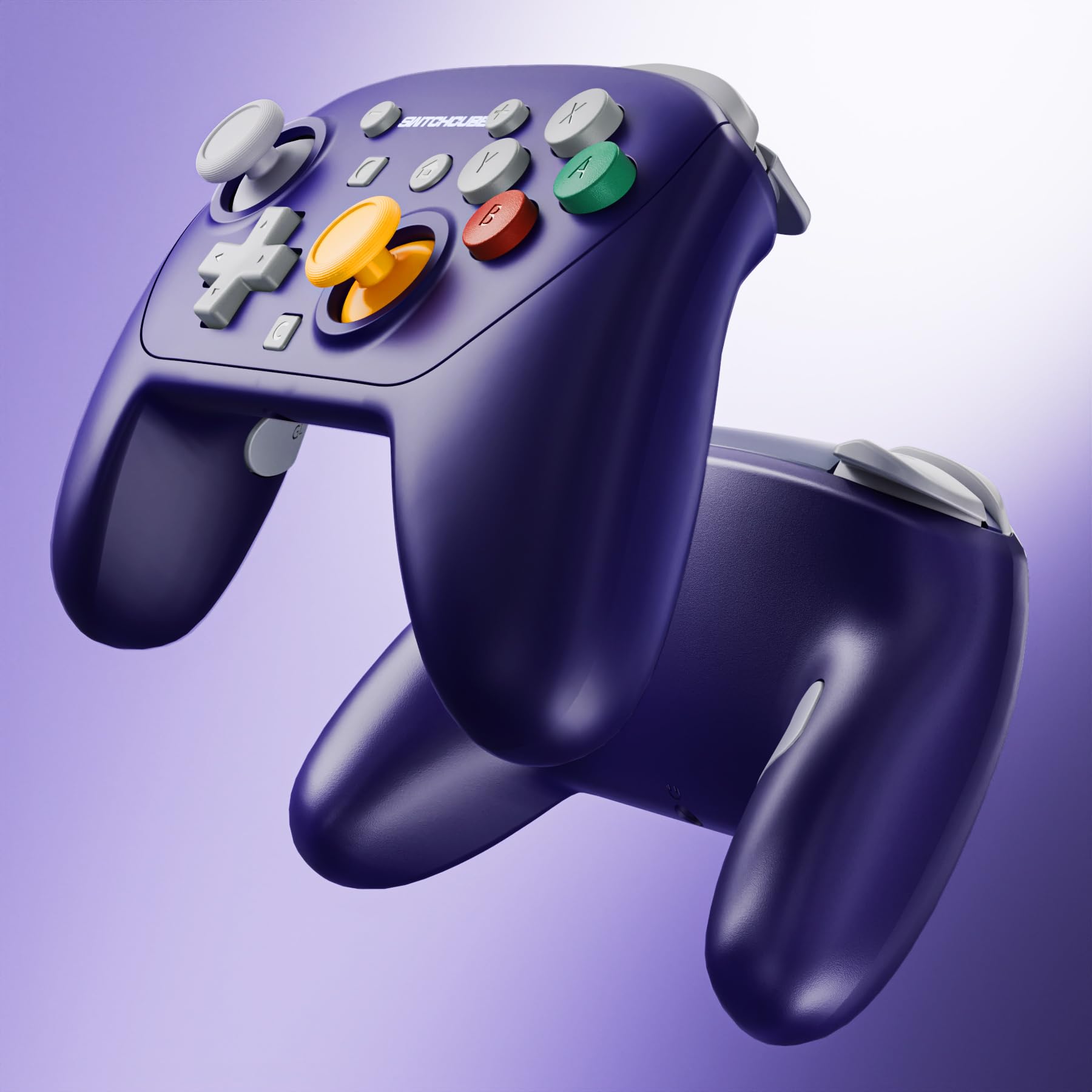 eXtremeRate Coque pour Switch 2 Pro Manette,Coque Avant Arrière avec Joystick Analogique & Boutons de Remplacement pour Nintendo Switch 2 Pro Controller-Violet NGC Classique