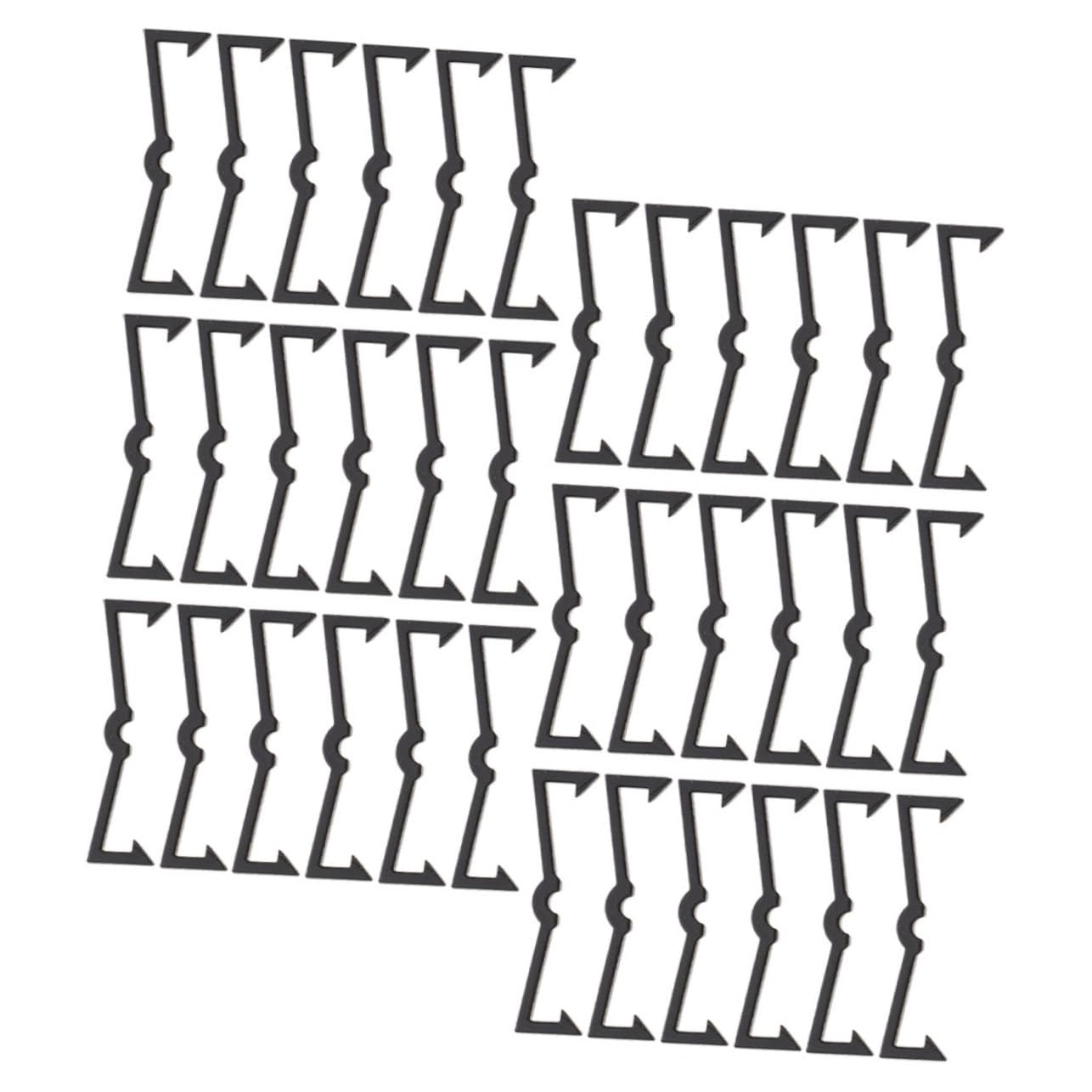 Alipis Pegboard Accessory Set 100pcs Pegboard Hook Locks Clip Retainers Plastic Material