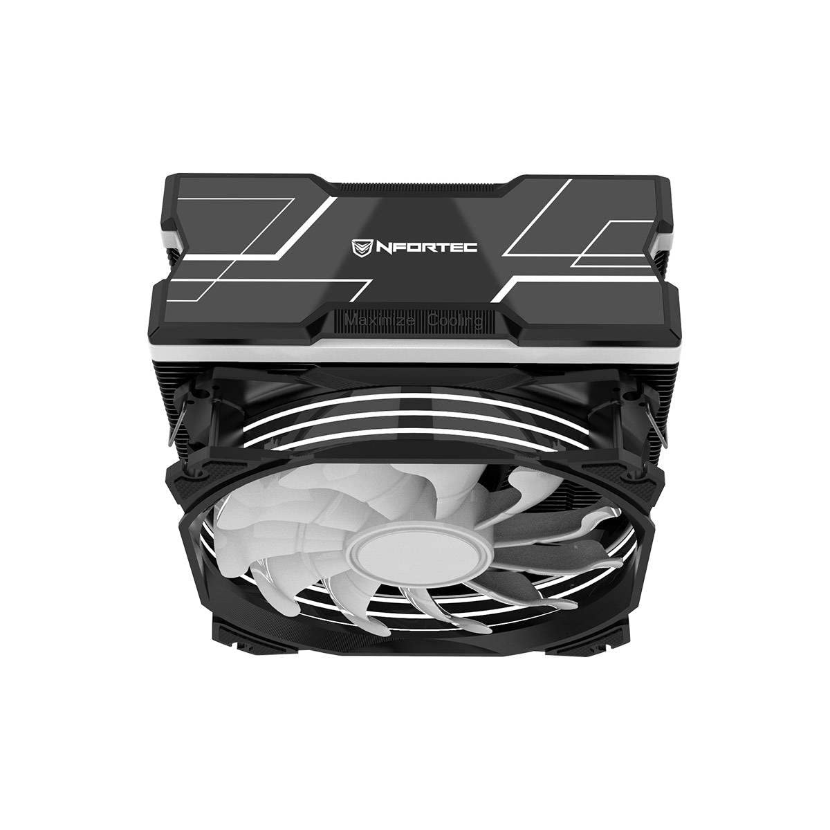 Nfortec CENTAURUS X Ventilador CPU 4 Pipes 120mm A-RGB PWM Negro