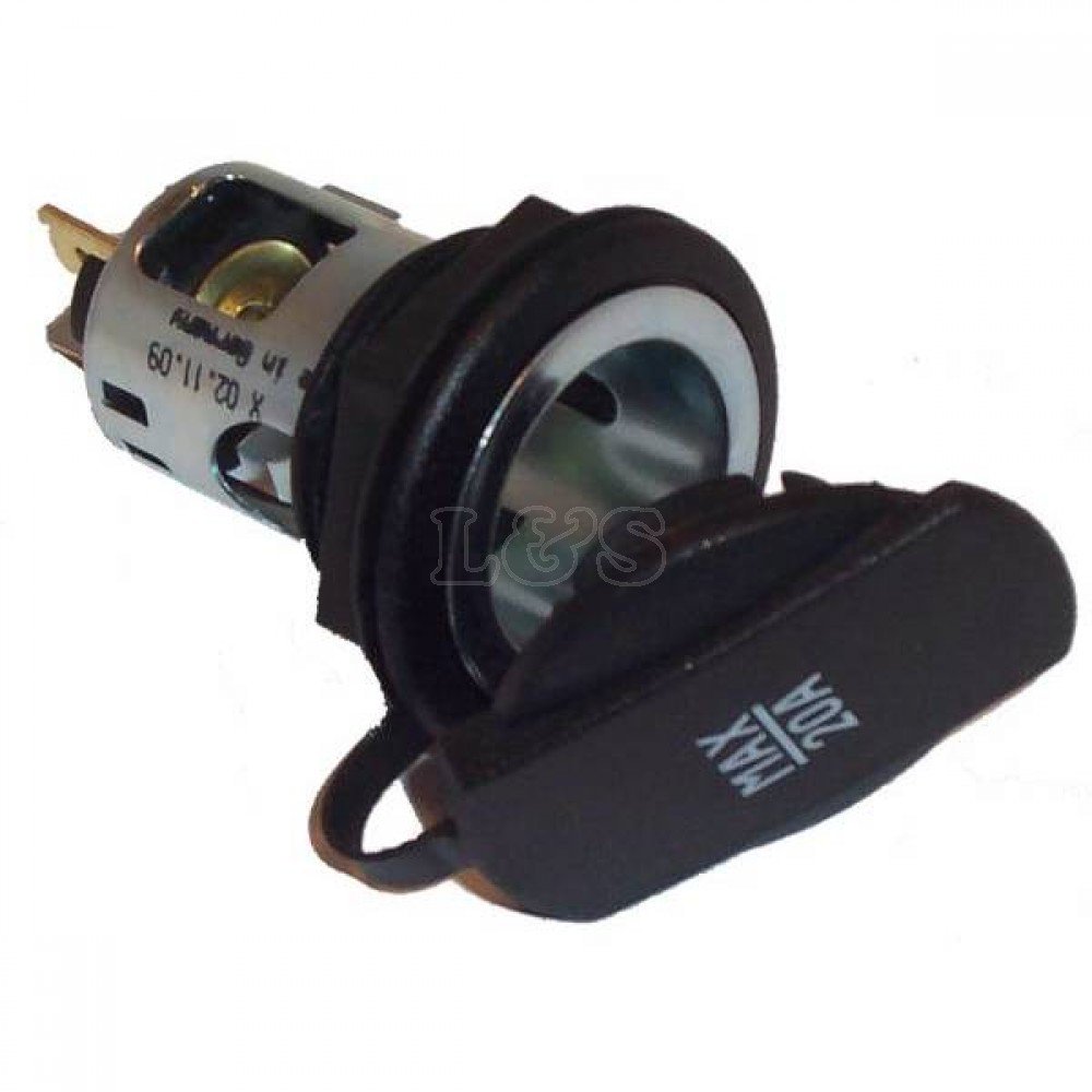 Durite Power Socket W/Cover, 20A - 0-601-01