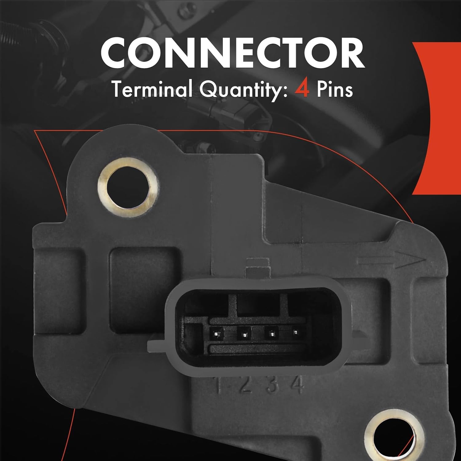 A-Premium Mass Air Flow Sensor [4-Pins] Compatible with Nissan Altima 2019-2022 2.0L & Infiniti QX50 2.0L, without Housing