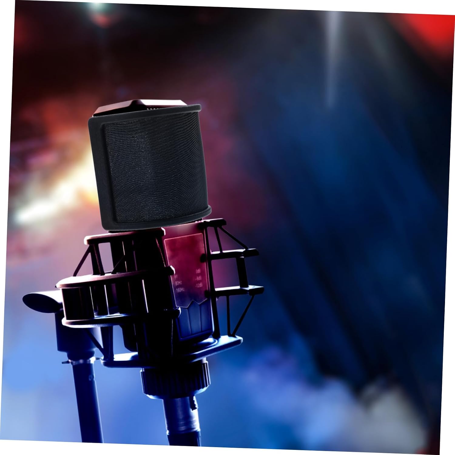 Professional Pop Filter for Microphone Adjustable Windscreen Shield Clip Microphone Accessories for Recording and Vocal Protection