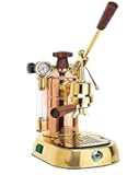 PB-16 Professional Copper/Brass Lever Espresso Machine; 38 oz boiler capacity; Capable of making 16, 2 oz cups of espresso; Makes one or two cups at a time