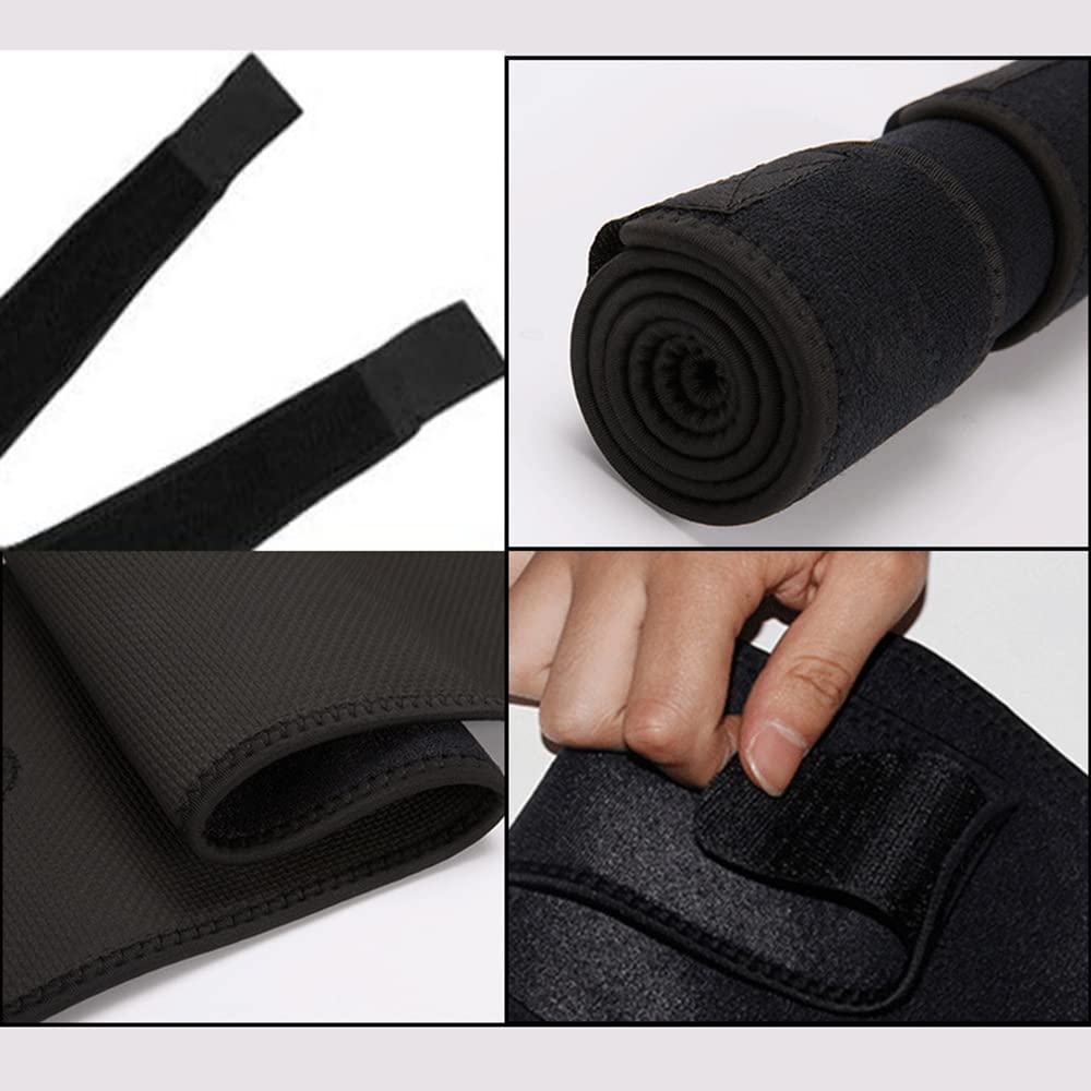 2Pcs Bracetop Muslo Brace Soporte Envoltura De Isquiotibiales Compresión Trimmer De Manga para Esguinces Musculares Estrivistas De Isquiotibiales,L