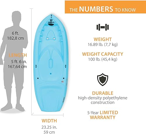 Miniatura 2 de Lifetime Kayak juvenil cadete, remo incluido