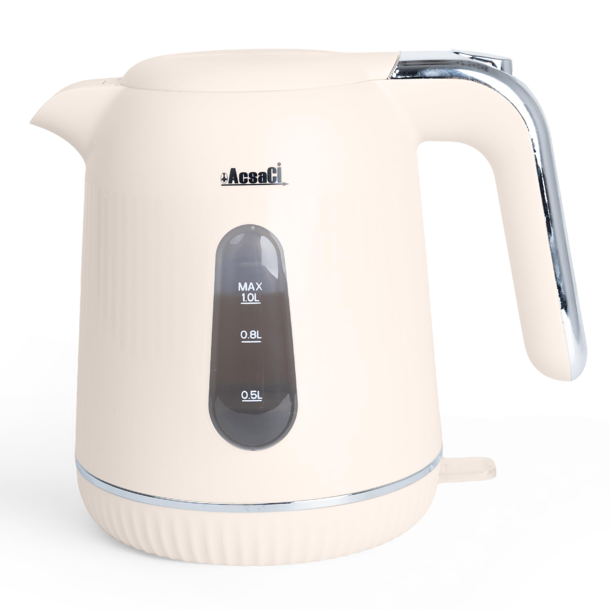 AddAcsaCi Linea Cream Electric Kettle 1L | 1200W Kettle