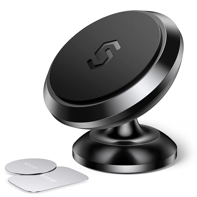 SYNCWIRE Magnetic Car Phone Holder for Dashboard Cell Phone Car Kits 360 Adjustable Magnet Cell Phone Mount Compatible